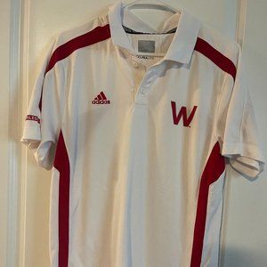Adidas Wisconsin Badgers Retro Logo Golf Polo